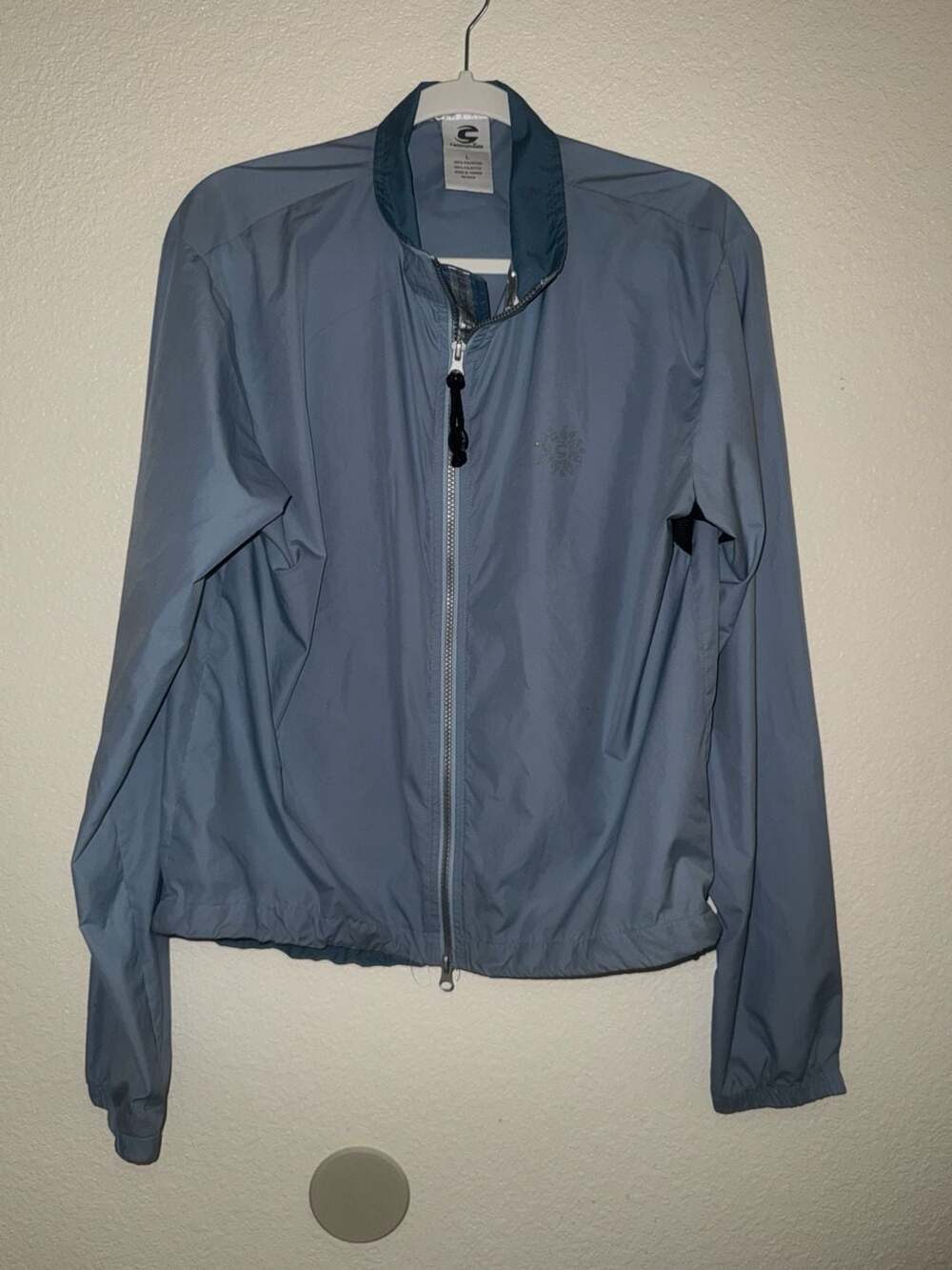 Cannondale Chrono Blue Full Zip Cycling Windbreaker Jacket
